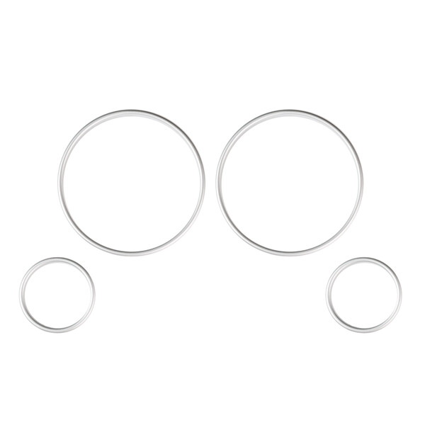 Aluminium / facelift rings for BMW E38 / E39 / E53 (5, 7 series and X5) instrument cluster / speedometer.