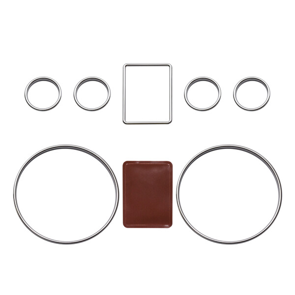 Dashboard facelift chrome rings for Audi