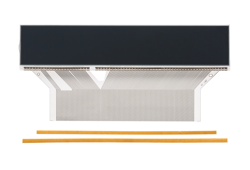 Complete display with SILVER cable & steel clip - for SAAB SID1 & SID2: